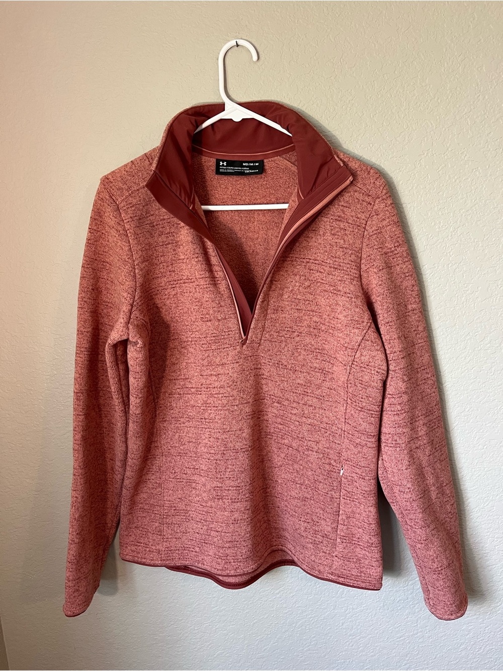NWOT Under Armour ColdGear Fitted Sweater Fleece 1/2 Zip Pullover Medium